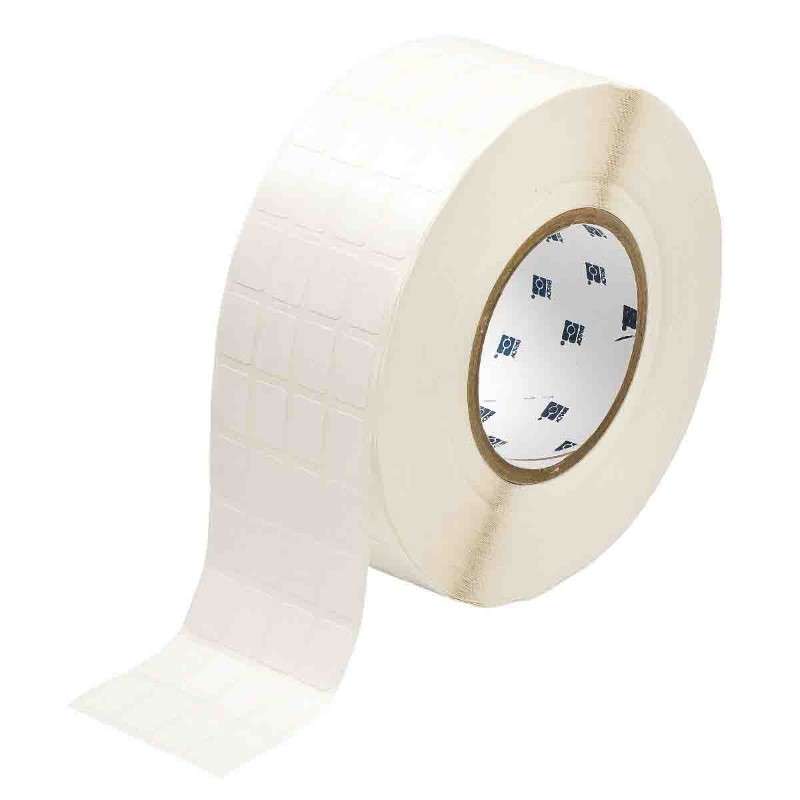 Nylon Labels, Aggressive Adhesive, for 3" Core Printers, 0.75" x 0.5", Roll of 10000 Labels