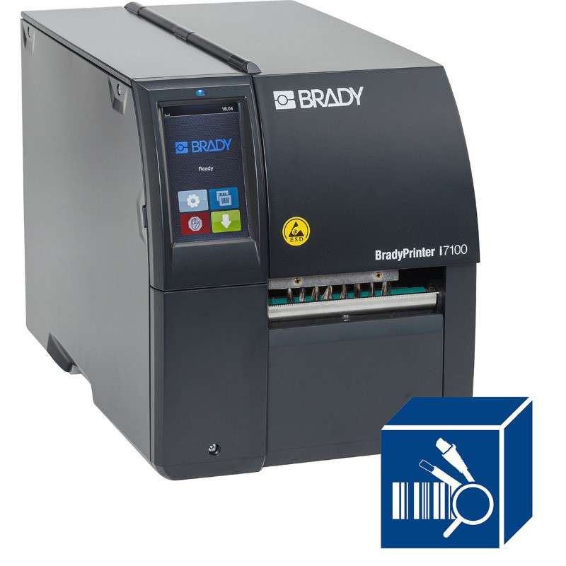 i7100 Label Printer, 600 dpi, ESD-Protected with PWID Software