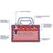 SlimView Group Lock Box 6.06" H x 10.51" W x 3.45" D, Steel