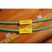 High Temp PermaSleeve PVDF Wire Marking Sleeves, 0.75" Dia x 1" W, Yellow, 200 per Roll