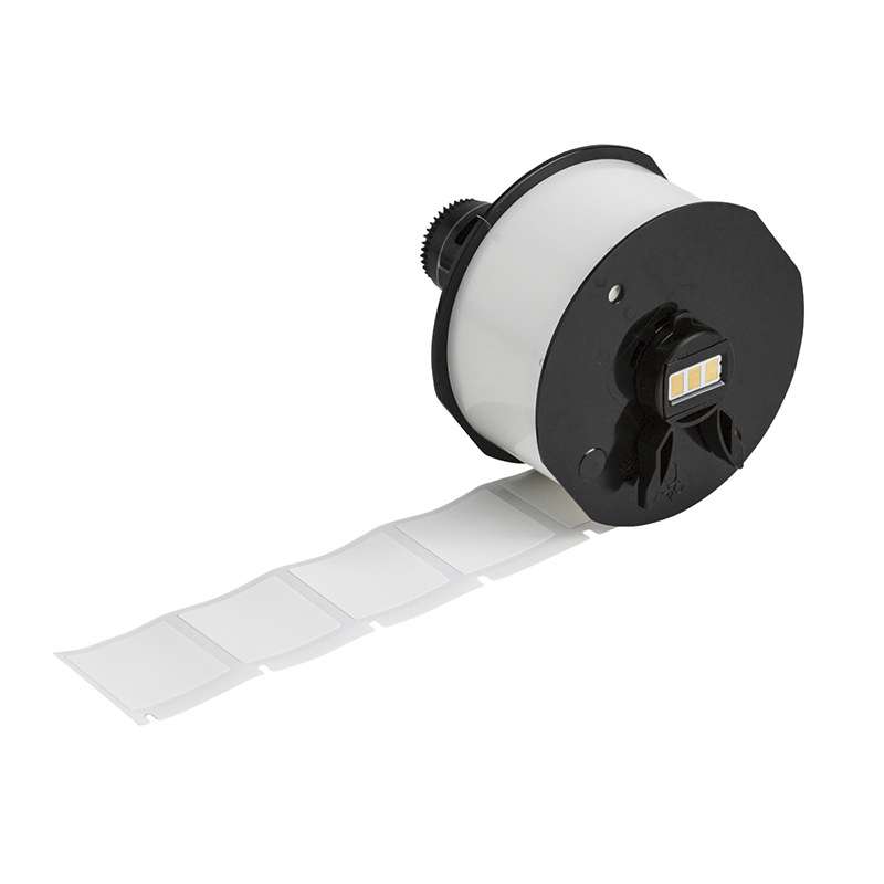 Aggressive Adhesive Multi-Purpose Nylon Labels for A6200 Printer Applicator, 1" x 1" 450 per Roll