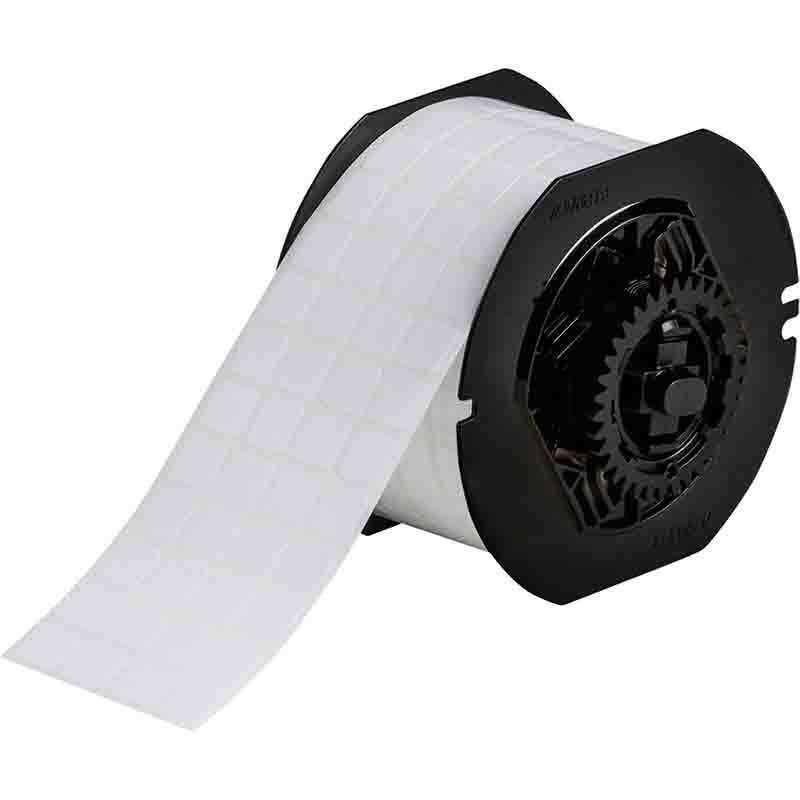 Labels, Permanent Rubber-based Adhesive, B483A, 0.5" H x 0.5" W, 5000 per Cartridge