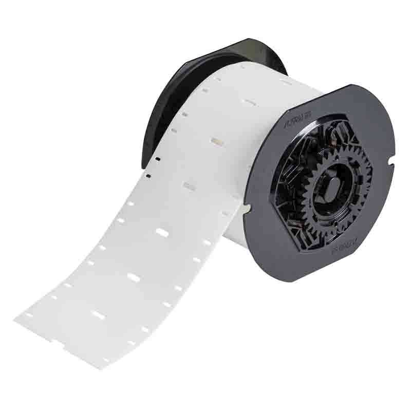 Cable Markers, 0.98" H x 2.95" W Thermoplastic Polyether, Polyurethane, White, 250 Tags per Roll