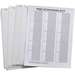 JetTab Self-Laminating Vinyl Labels, 2.25 in H x 1.8 in W White, Clear 34 per Pack