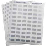 LaserTab Metallized Polyester Label, 0.5 in H x 1 in W Silver, 42 Sheets per Pack redirect to product page