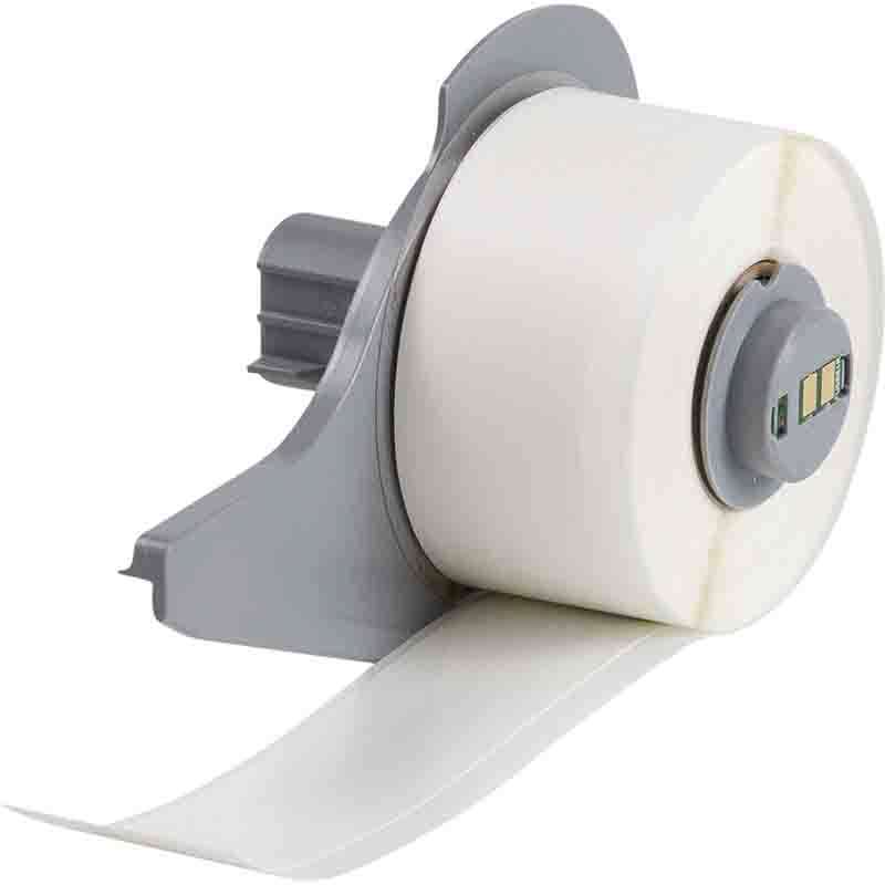 All Weather Permanent Adhesive Polyester Label Tape for M7 Printers, White, 1in, 50ft per Roll