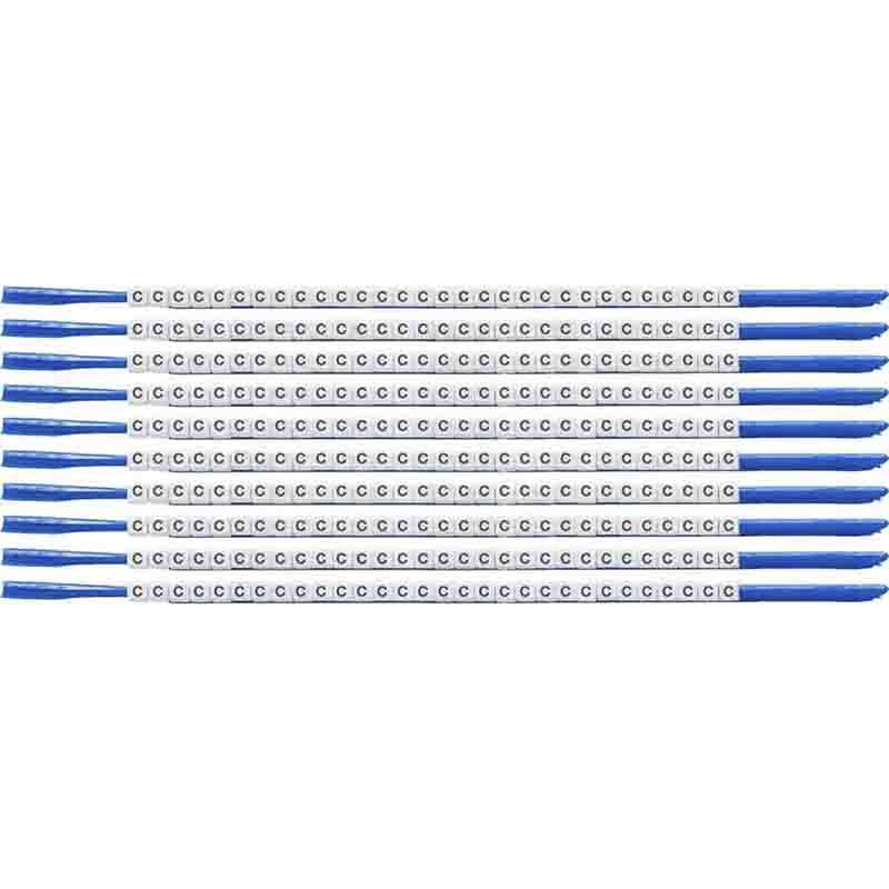 ClipSleeve Wire Markers Size 07, Nylon, 18 AWG - 18 AWG, C, Pack of 300