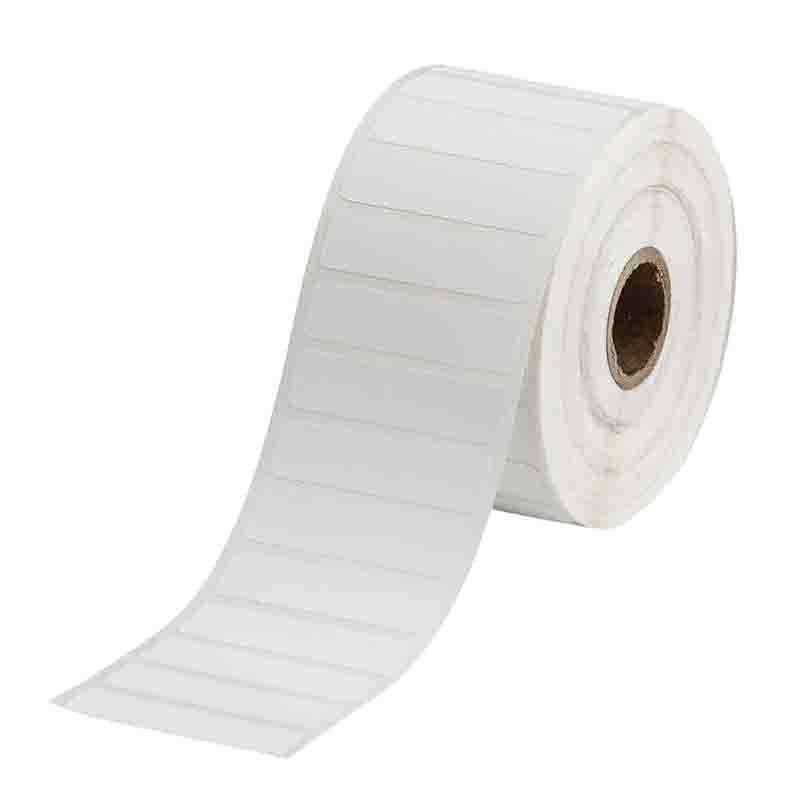 Chemical Resistant Cryogenic Polypropylene Labels for 1" Small Core Printers, B7425, 0.5" x 2" 2000