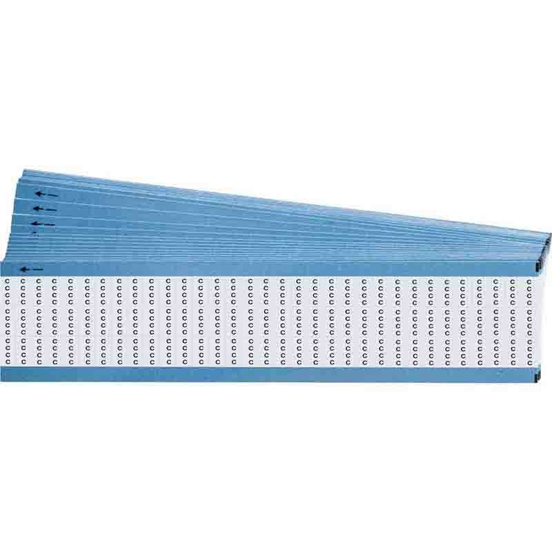 Alphabetical Miniature Wire Marking Cards, Permanent Adhesive Vinyl, C, Pack of 25 Cards