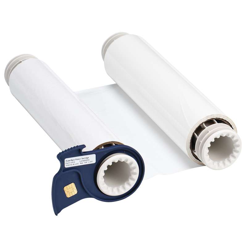 BBP85 Series R10000 Smear Proof Printer Ribbon, White, 8.8 x 200 ft per Roll