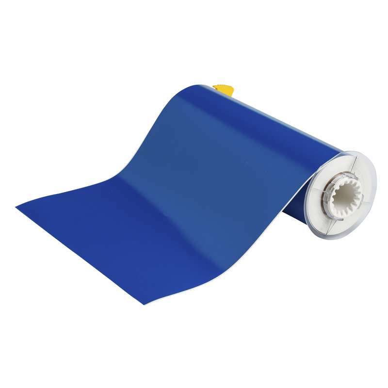 BBP85 Series Indoor-Outdoor Vinyl Labels, Blue, 10" X 50 ft Roll