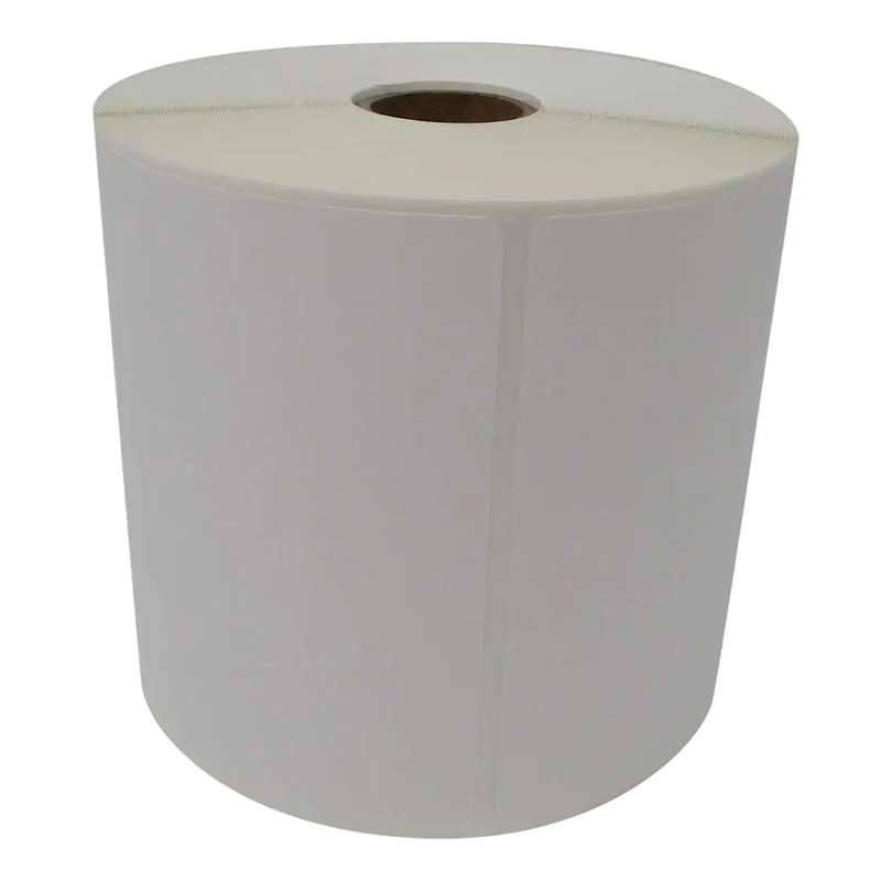 Multipurpose Thermal Transfer Paper Label, White, 4 x 4in, 750 per Roll, 4 Rolls per Case