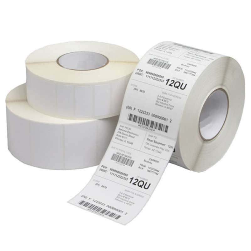 Multipurpose Thermal Transfer Paper Label, White, 4 x 4in, 1,680 per Roll, 4 Rolls per Case