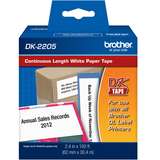 Black on White Continuous Length Paper Tape, 2.4in x 100ft Roll redirect to product page