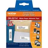 Black on White Continuous Length Paper Tape, 0.47in x 100ft, Roll redirect to product page