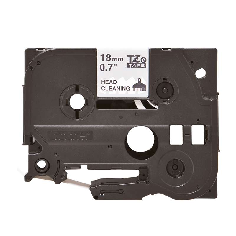 TZe Print Head Cleaning Label Tape, 0.7in x 8.2ft, for Use with P-Touch Label Makers