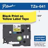 3/4in x 26.2ft (18mm x 8m) Black on Yellow Standard Adhesive Laminated Tape redirect to product page