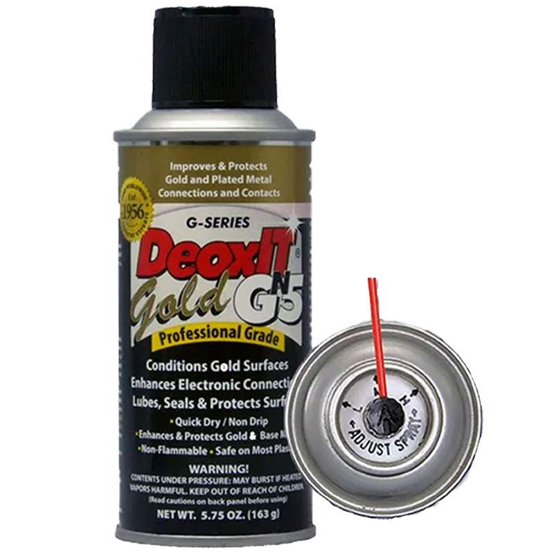 DeoxIT Gold Non-Flammable Contact Cleaner, Enhancer, and Protector Aerosol, 5 oz.