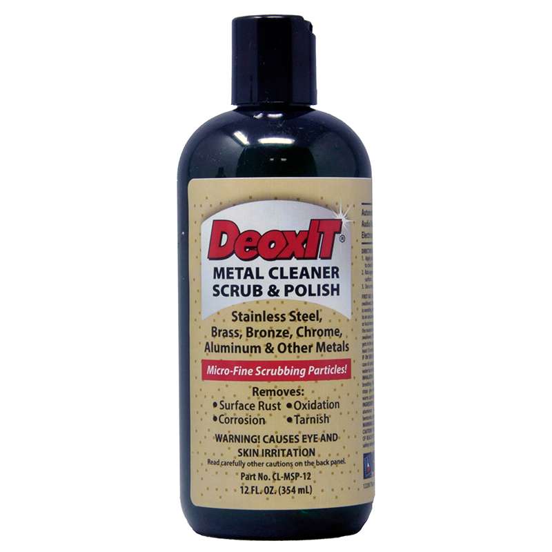 DeoxIT® Extra Strength Metal Cleaner, Scrub and Polish, 12 fl oz Bottle