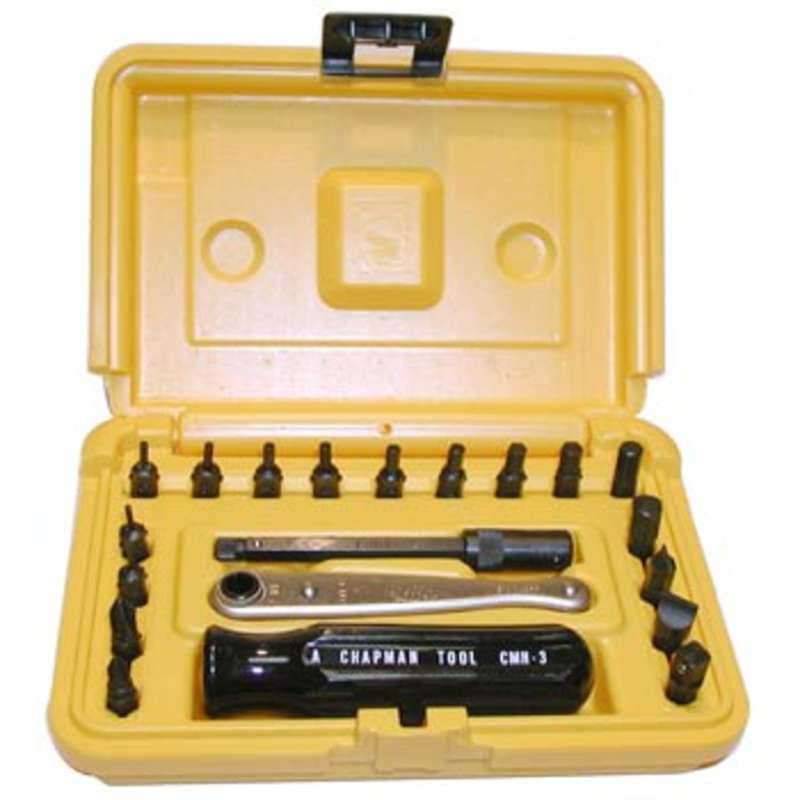 Ratchet Kit with Hex, Slotted, Phillips and Square Adapters