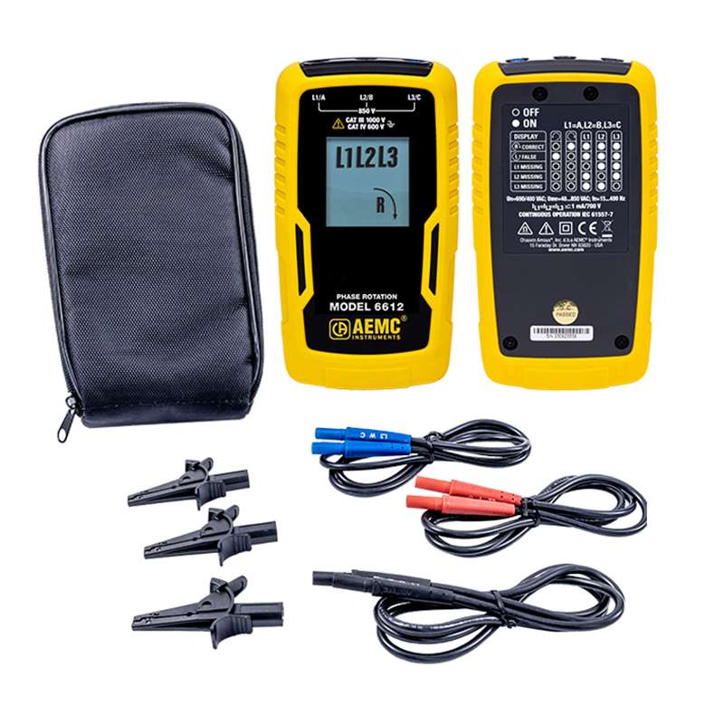 6612 Phase Rotation Meter, 40-850Vac Between Phases