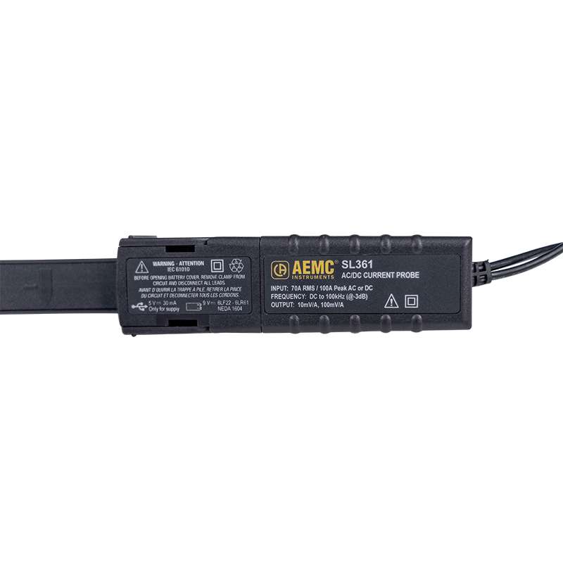 Current Probe, 10 Apeak, 100 mV/A and 100 Apeak, 10 mV/A, BNC Connector