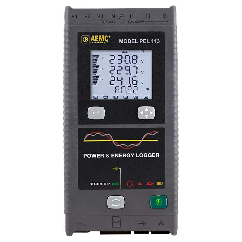 Power and Energy Logger Model, with LCD, No Sensors