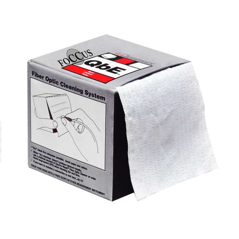 Pocket Fiber Optics Cleaning System 1.5 x 2.75" Wipes, 200 per Box