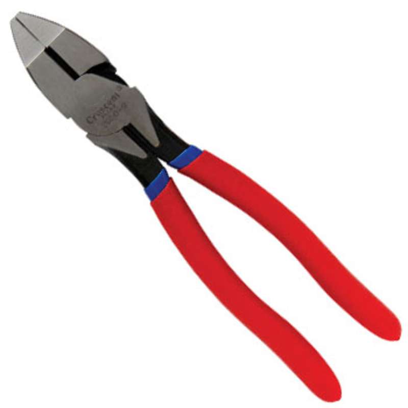 Lineman's Cushion Grip High Leverage Solid Joint Plier, 9-1/4"