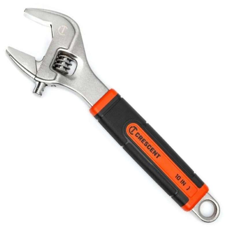 10" Adjustable Wrench with Quick-Fit-Jaw