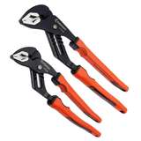 2 Piece Grip Zone V-Jaw Tongue & Groove Plier Set with Dual Material Rawhide Handle redirect to product page