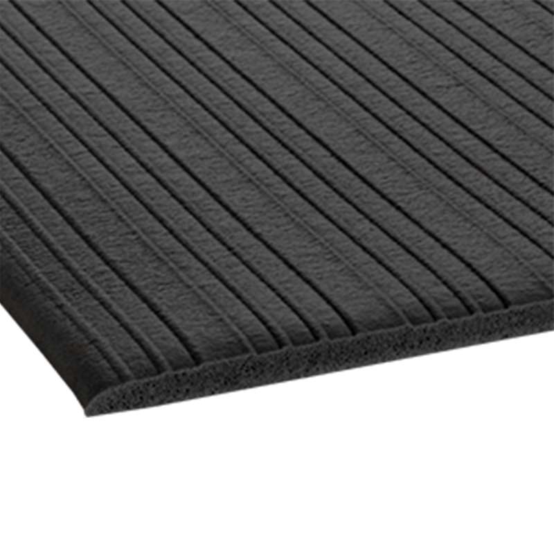 Anti Fatigue Tuff-Spun 3/8 Rib-Surface MAT, 2'x3', Black, 1/Case