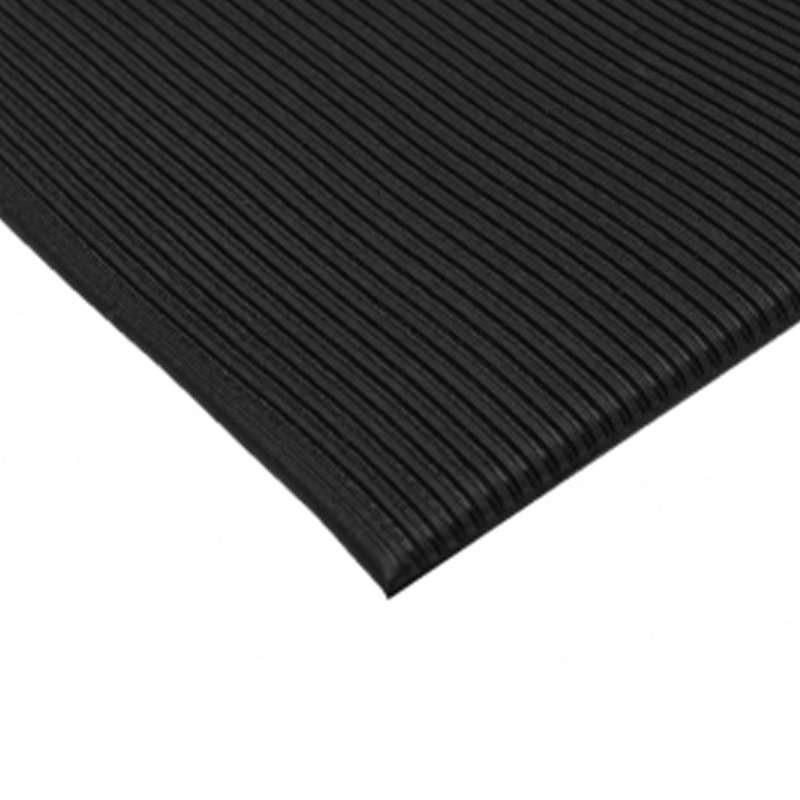 Anti Fatigue Tuff-Spun 5/8 Rib-Surface MAT, 2'x3', Black, 1/Case