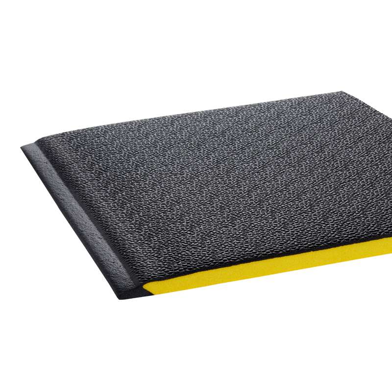 Anti Fatigue Wear-Bond Tuff-Spun Pebble-Surface MAT, 2'x3', Black, 1/Case