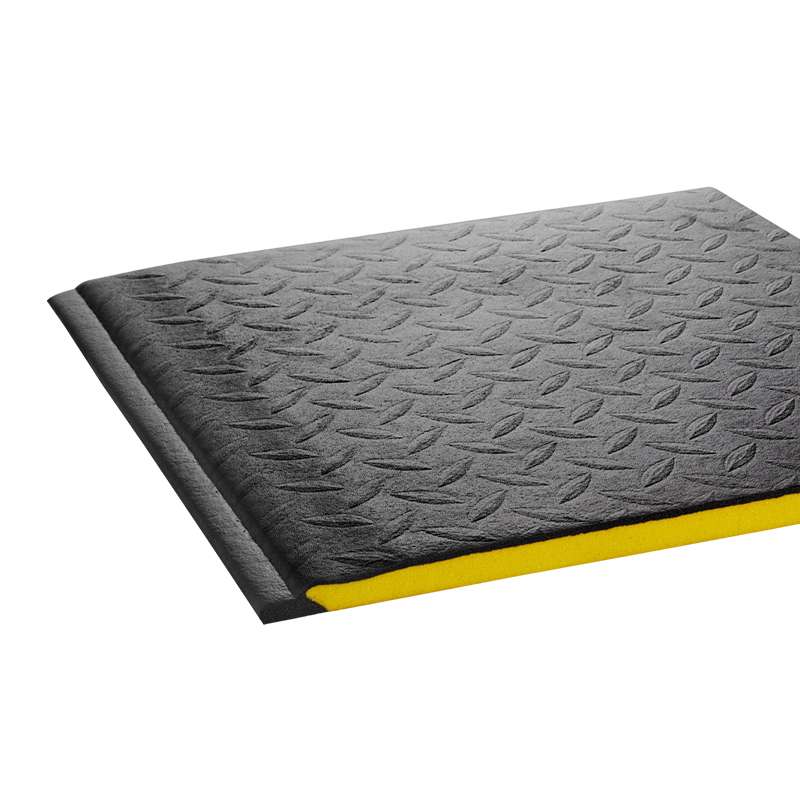Anti Fatigue Wear-Bond Tuff-Spun Pebble-Surface MAT, 3'x5', Black, 1/Case