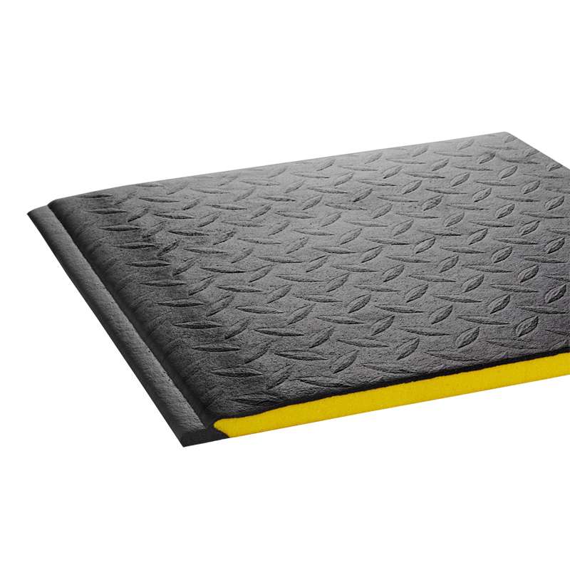 Anti Fatigue Wear-Bond Comfort-King Diamond-Surface MAT, 3'x75', Black, 1/Case