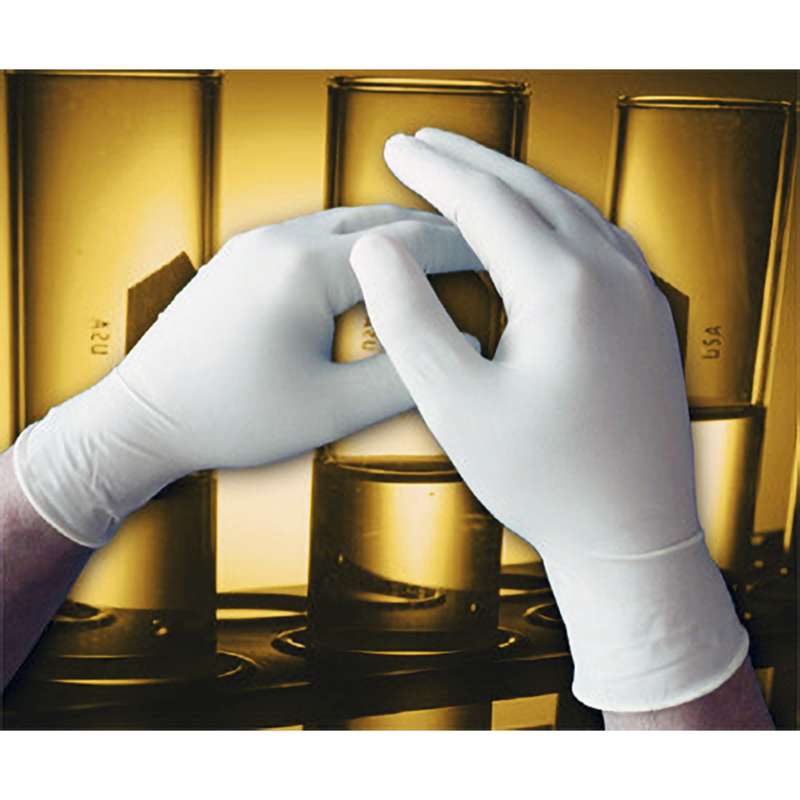 FFL Series FingerFlex Exam Gloves, Powder Free, Latex, Ambidextrous, Medium, 100 per box, 1000 per C