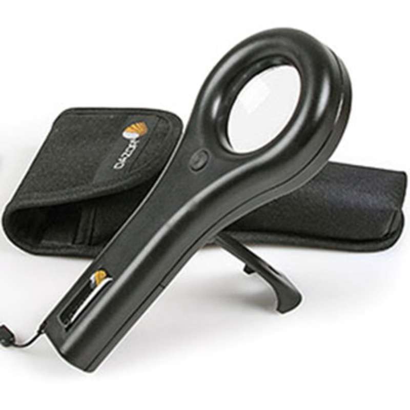 J200 Series Mini Illuminated 2.5X Handheld Magnifier with 12 White LEDs