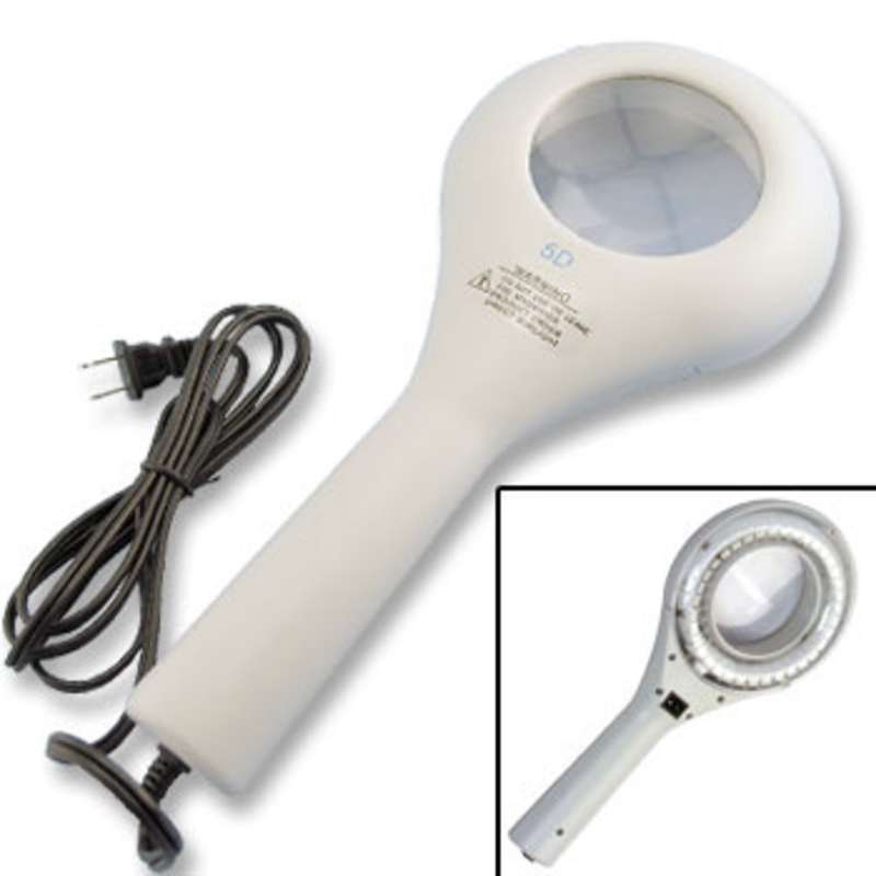 J400 Series Illuminated 1.25X Handheld Magnifier with Full Spectrum Bulb