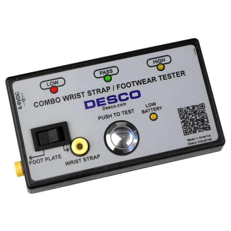 Combination Wrist Strap and Footwear Tester without Footplate or Stand, NIST Certified