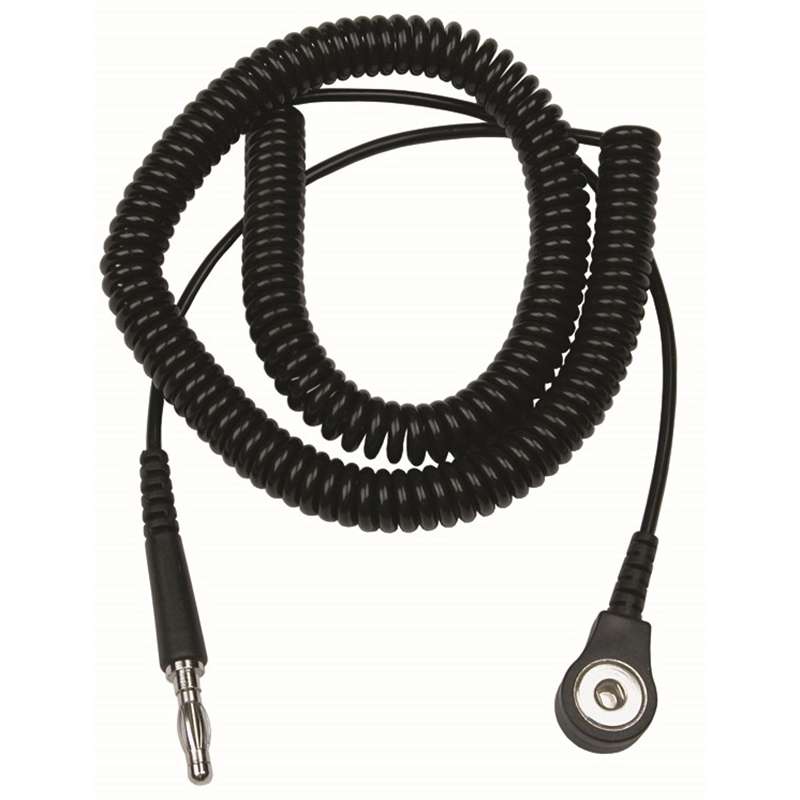 Coil Cord with 4 mm Socket, 6 ft