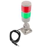 light tower with red and green, coiled wire redirect to product page