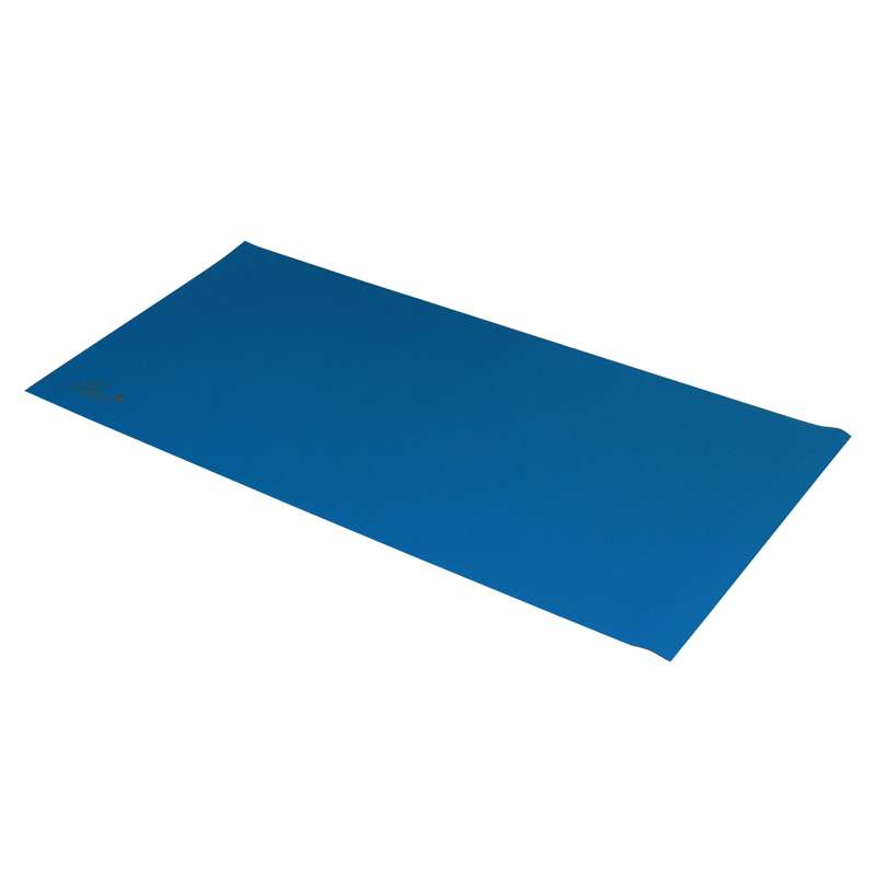 dark blue vinyl mat