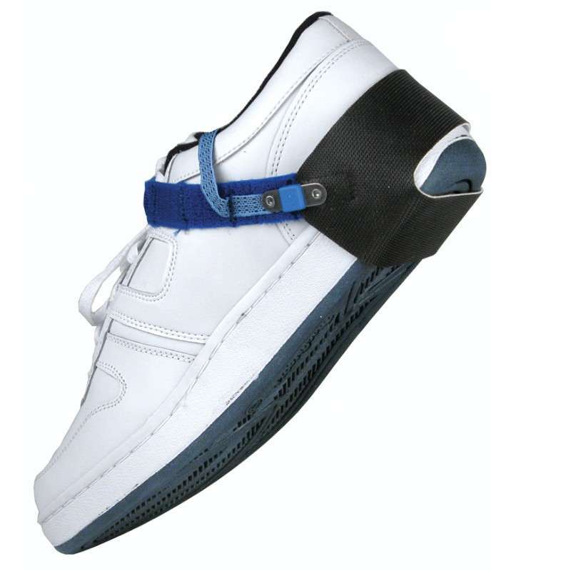Heel Grounder with D-Ring Fastening System and 1 Meg Ohm Resistor, Blue and Black