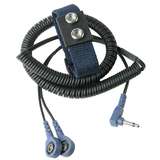 Dual-Wire Adjustable Wrist Strap with 7mm Snaps, 6ft Coil Cord redirect to product page