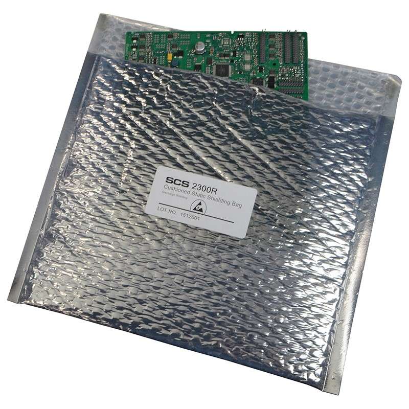 2300R Series Cushioned Static Shield Bag, 6in x 7in, 100 Bags/Package