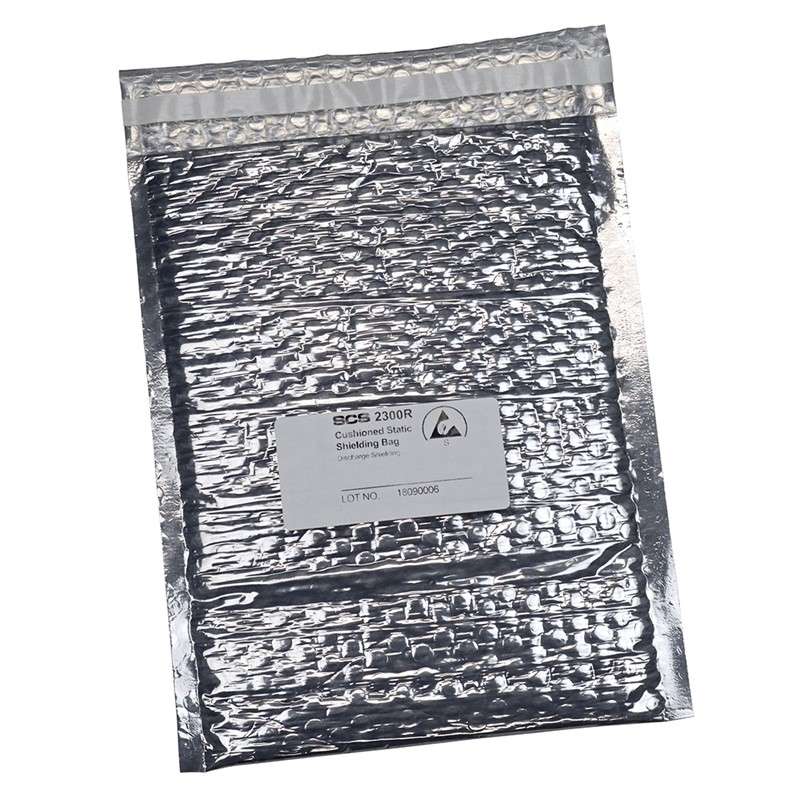 2300R Series, Cushioned Static Shield Bag, Tape Top, 100 Bag/Package, 9 inch x12 inch