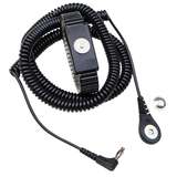Jewel® MagSnap Expandable Adjustable Metal Wrist Strap with 4mm Snap and 12' Coil Cord with Right Angle Banana Plug redirect to product page