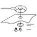Low Profile Ground Cord Kit with Ground Cord, Resistor and Universal Snap Kit, 15' Long