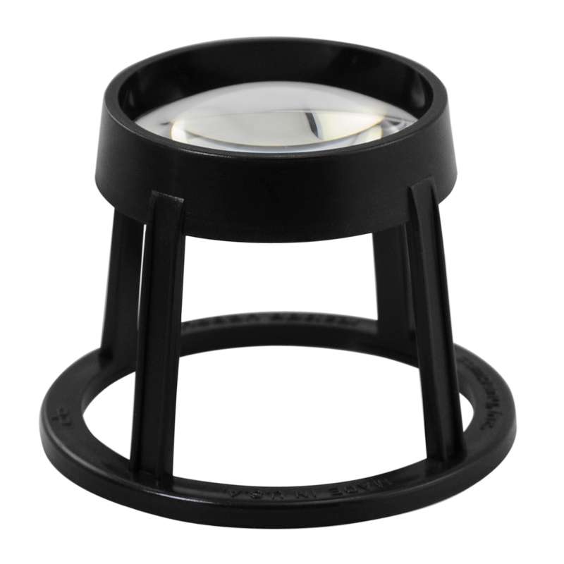 Round Stand Magnifier, 5X Aspheric Lens with 60mm Viewing Area